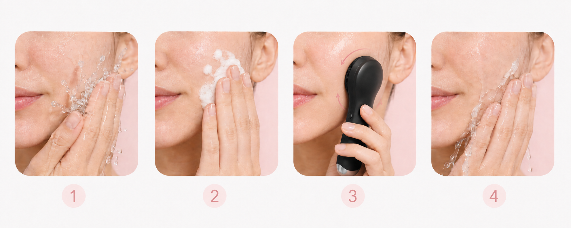 Les 4 étapes de la routine BodyWash